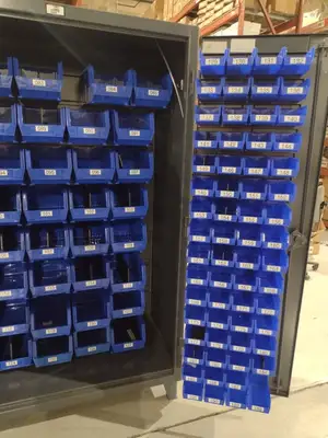 Used Stronghold Extreme Duty 12 GA All Bin Cabinet 46" x 24" x 78" Cabinets Michigan US | Maverick Industrial Sales #1475228