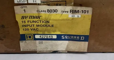 Used SQUARE D 8030RIM-101 Industrial Controls Ohio US | Surplus Asset Holdings #1242744