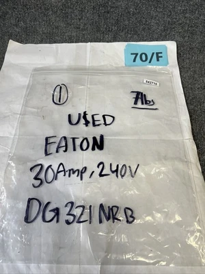 Used Eaton DG321NRB Misc Electrical & Power Parts California US | Davliegogo LLC #1710464
