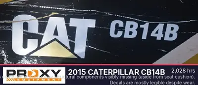 Used 2015 CATERPILLAR CB14B Tandem Rollers Florida US | Proxy Equipment #1385376