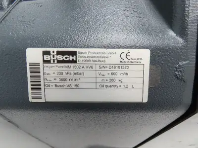 Used BUSCH _UNKNOWN_ Vacuum Pumps Indiana US | Arrow Industrial #1367432