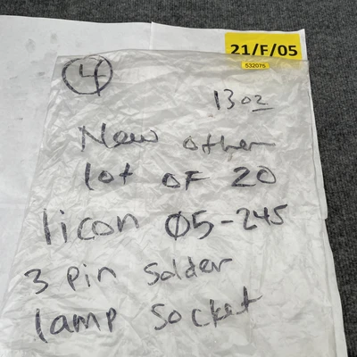 New | in-Stock Licon 05-245 Tube Sockets California US | Davliegogo LLC #1705928