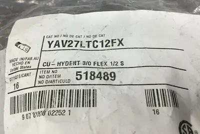 BURNDY YAV27L-TC12FX 3/0AWG YAV27LTC12FX 4D-47