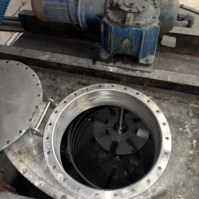 8,500L S/S mix tank with internal coil