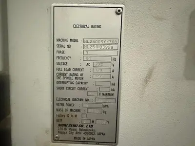 USED 2008 MORI SEIKI NL2500SY/700