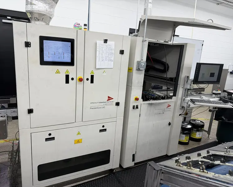 Used 2023 SCS PRECISIONCOAT VI & PRECISIONCURE MUV PCB Conformal Coating Machine Florida US | SMT Resource #554271