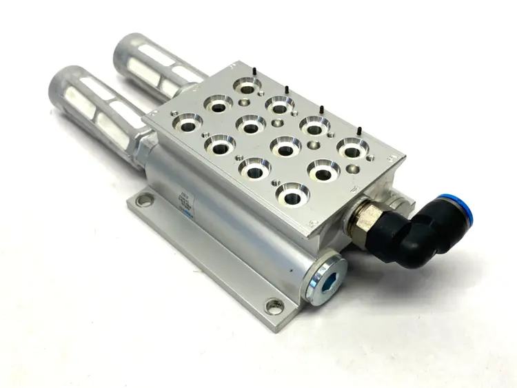 Used Festo Pneumatic Manifold Block G3/8 Ports 54832 Parts (Hydraulics and Pneumatics) Michigan US | Maverick Industrial Sales #1410795