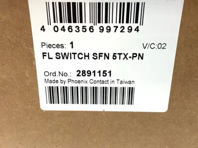 New | in-Stock PHOENIX CONTACT SFN 5TX-PN Relays & Switches | Maverick Industrial Sales #1110255