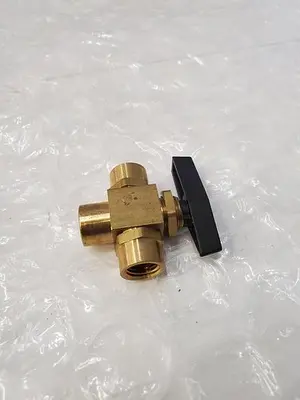 FEMALE L-PORT BRASS BALL VALVE
