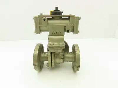 NDV Nippon EPN1304NB-L2 DN20 3/4" Flanged 3-Way Ball Valve & Pneumatic Actuator