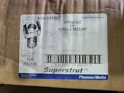 NEW SUPERSTRUT A100-3/8SS6C