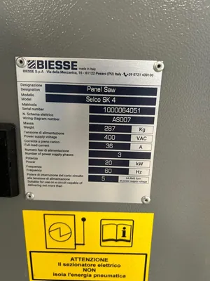 2023 BIESSE SELCO SK4 PANEL SAW | CNC EXCHANGE (5)