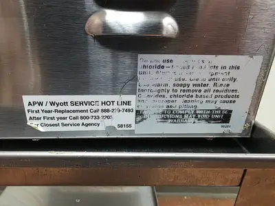 Used Nemco Used APW Wyott W-3VI Countertop Insulated Wet Full Size Pan Food Warmer 120V Steam Tables (Food) Illinois US | Falcon Restaurant Supply #1373741