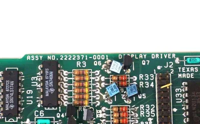 USED TEXAS INSTRUMENTS 2222371-0001 DISPLAY DRIVER BOARD 22223710001