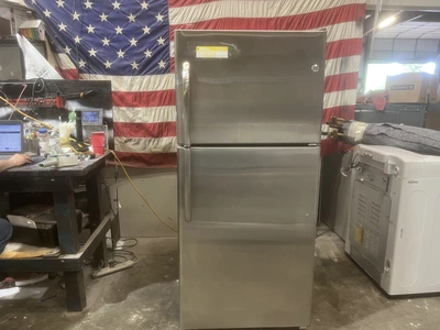 USED GE FREEZER ON TOP