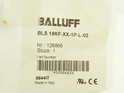 Balluff BLS 18KF-XX-1P-L-02 Photoelectric Sensor Through beam 18mm x 67mm