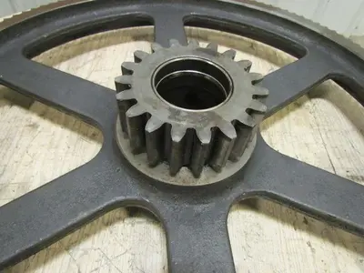 60-4 chain Vintage Sprocket Gear Combo Cast Iron 33-1/2"x7" Industrial Steampunk
