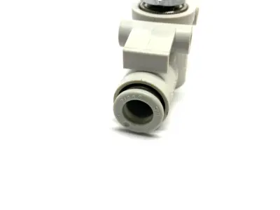 USED SMC PNEUMATIC IN-LINE FLOW CONTROL VALVE 5/16" OD