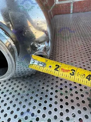 USED ALLOY PRODUCTS 15 LITER STAINLESS STEEL VESSEL 125 PSI W/ 4.5" OPENING
