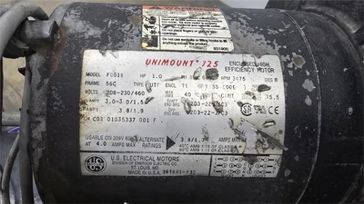 100 HP Emerson DC Motor w/ 1 HP Blower Motor