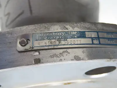 Jamesbury 4" 5150 31 3600TT 316SS Flanged Ball Valve & Pneumatic Actuator ST400B