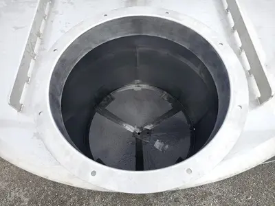 Used ADI Laval 2100 Gallon Tank, 304 Stainless Steel
