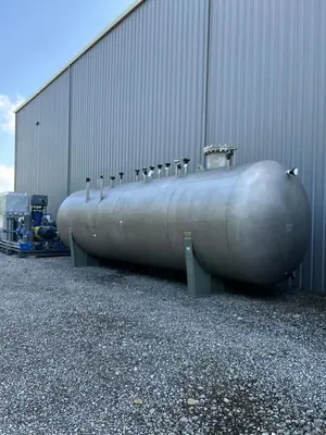 Tank, 13,400 Gallon, 304L Stainless Steel, Horizontal, Pressure/Vacuum, ASME, 2018, #5991712