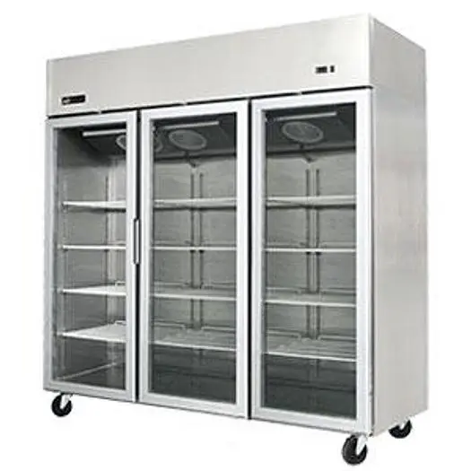 Top Mount Reach-in Glass Door Freezer - 3 Doors