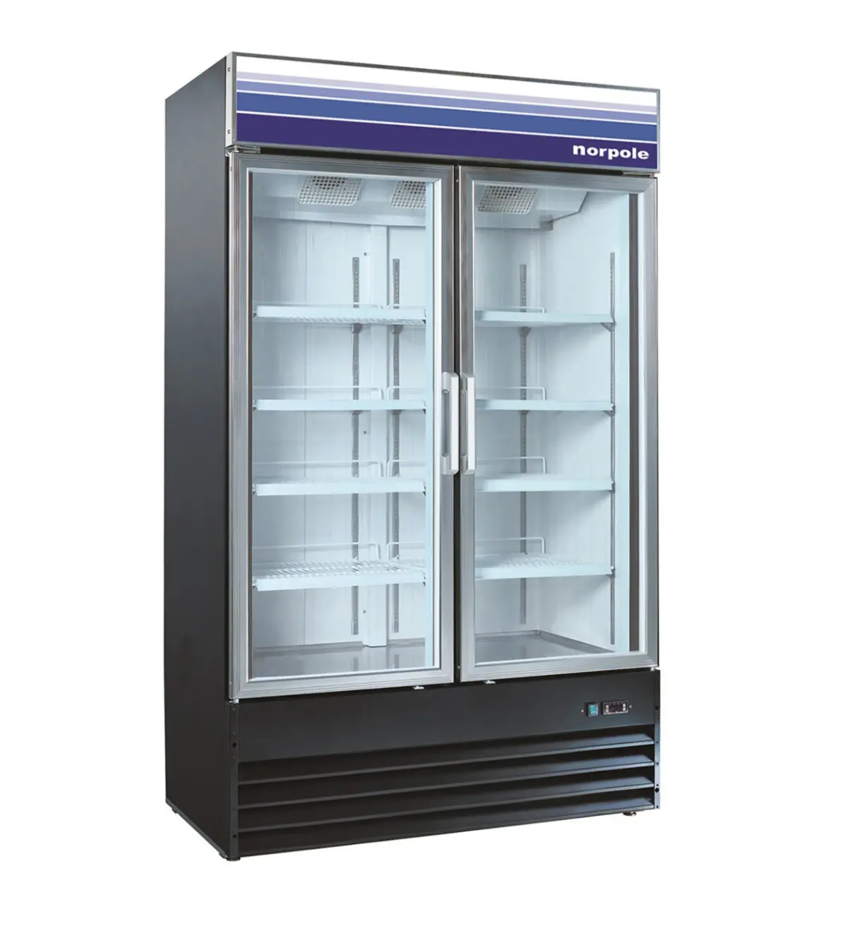 Magic Chef 45 CU. FT. FROST FREE COMMERCIAL UPRIGHT MERCHANDISER FREEZER IN BLACK