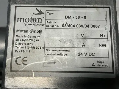 USED MOTAN DM-38-0