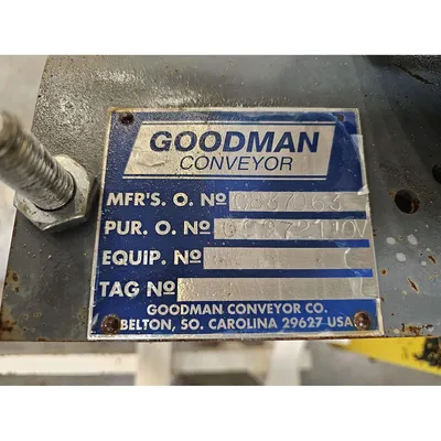 Used 1HP Goodman Conveyor 6" Stainless Steel Industrial Tubular Screw Feeder
