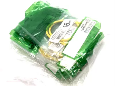 NEW CAT PATCH CABLE, RJ45-RJ45 24AWG 1" LOT OF 10