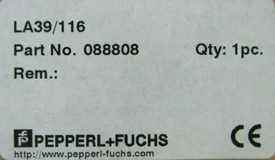 NEW PEPPERL+FUCHS 088808 PHOTOELECTRIC SENSOR LA39/116