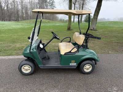 (1) 2014 E-Z-Go golf cart with a Kawasaki gas engine, does not include Club canopy or ball washer, f...