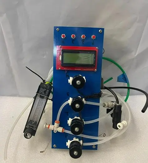 PNEUMATIC ACTUATOR WITH FLOW SWITCH, DIGITAL READOUT, ECOTECH VALVE AND KEY INST
