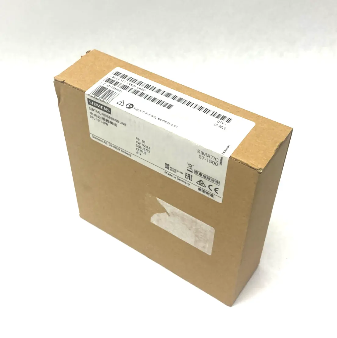 NEW SIEMENS SIMATIC S7-1500 CPU MODULE 150KB 1MB 1511-1PN