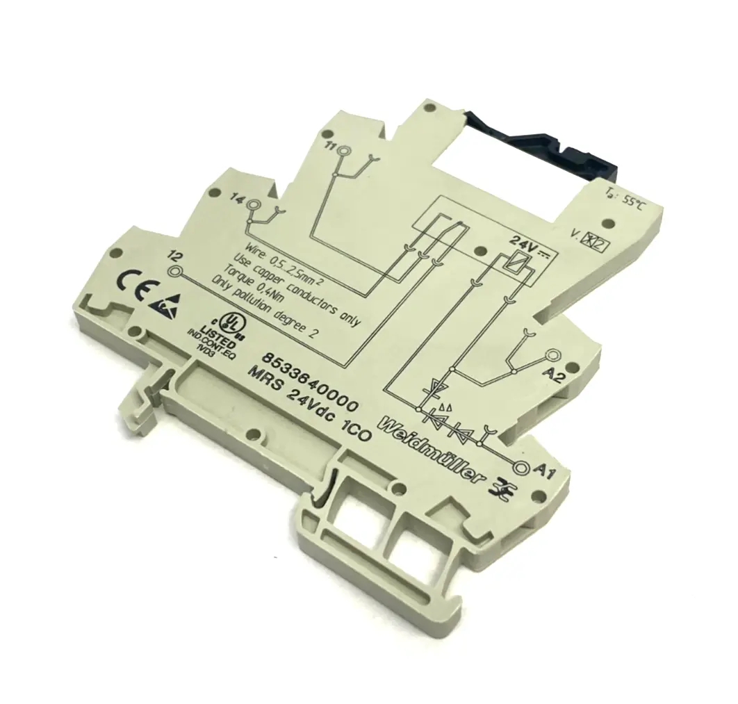 USED WEIDMÜLLER MICROSERIES RELAY MODULE MRS 24VDC 1CO