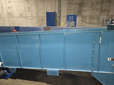 22' Long x 25" Wide Bunting Incline Conveyor with Metal Separator