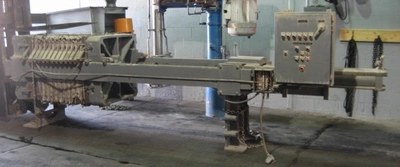 Eimco/Shriver Filter Press, 36" ploly plates, 7.8 cu ft.cake cap.