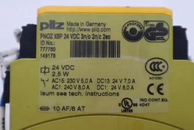 PILZ 24V 2.5W SAFETY RELAY PNOZ XSP 24VDC2 PNOZ STOCK H1826