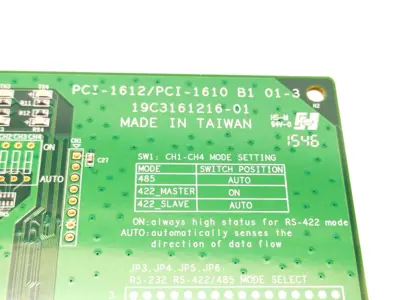 Used Advantech PCI-1612/PCI-1610 Rev. B1, 19C3161216-01, PCI-1610A I/O Boards & Replacement Parts Michigan US | Maverick Industrial Sales #1473894