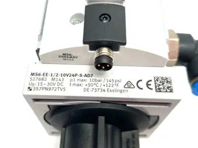 Used Festo On/Off Soft Start Valve, Built-In Switch 527682 Pump & Valve Parts Michigan US | Maverick Industrial Sales #1402303