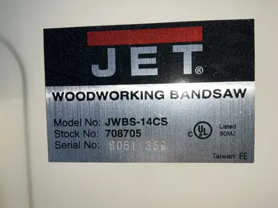 Used 2008 JET JWBS14CS Woodworking Saws Ohio US | HGR 24 #1487022
