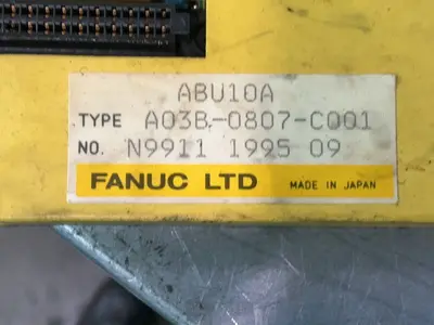 Used 1995 FANUC A03B0807C001 PLC Chassis Ohio US | HGR 24 #1345459