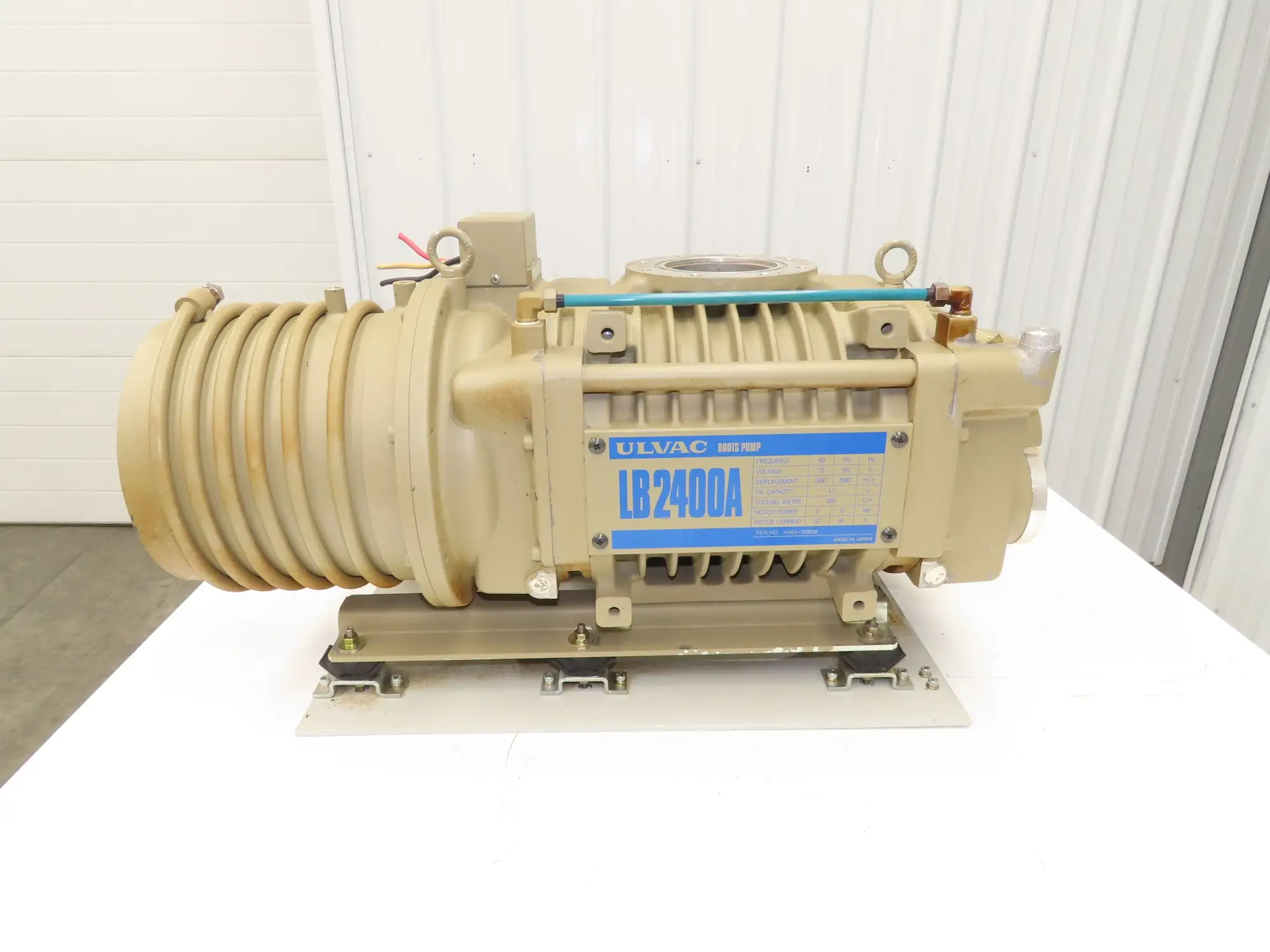Ulvac LB2400A Roots Blower Vacuum Laser Booster Pump 3980m³/h 10kw 75/150V