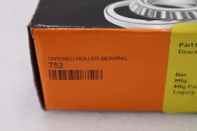 NEW Timken 752 Tapered Roller Bearing STOCK 1669CC