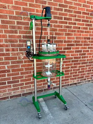 Used 2020 CHEMGLASS 30 LITER GLASS REACTOR W/ CHEMGLASS OVERHEAD 1/4 HP STIRRER Reactors | Equipment Lab #486660