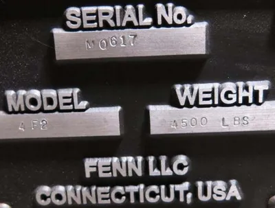 USED FENN 4F - 2 DIE ROTARY SWAGER (14659)