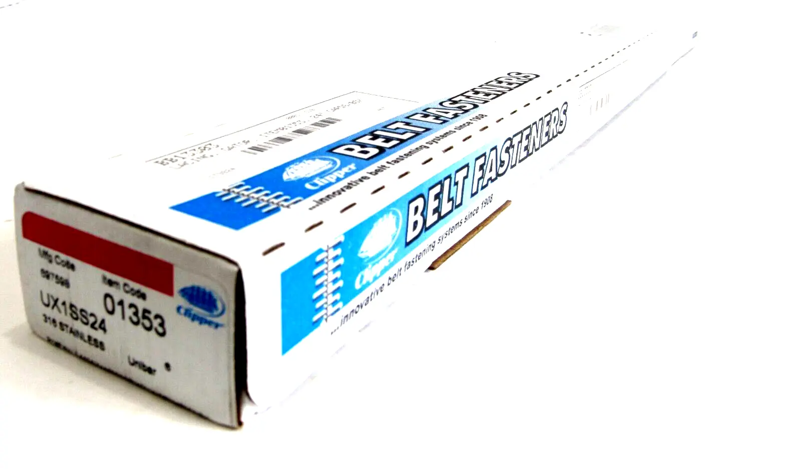 NEW FLEXCO CLIPPER 01353 LACING BELT FASTENERS 10-24" PER BOX UX1SS24