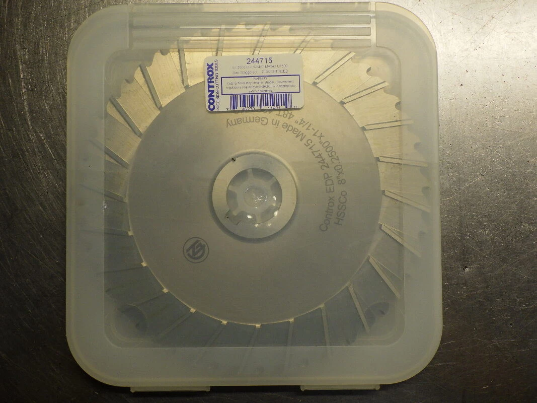 Controx 8" x 1/4" HSSCo Slot Saw 1.25" Arbor 48 Teeth 244715 (LOC3261)